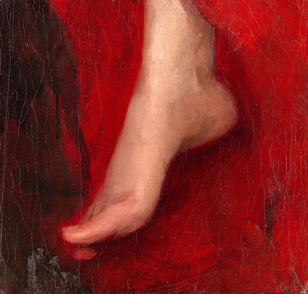Artist Albert de Belleroche: Study of a foot, early 1880s