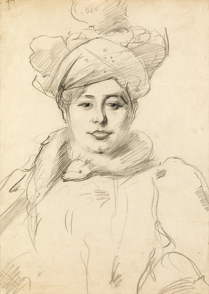 Artist Albert de Belleroche: Mata Hari (?), circa 1905