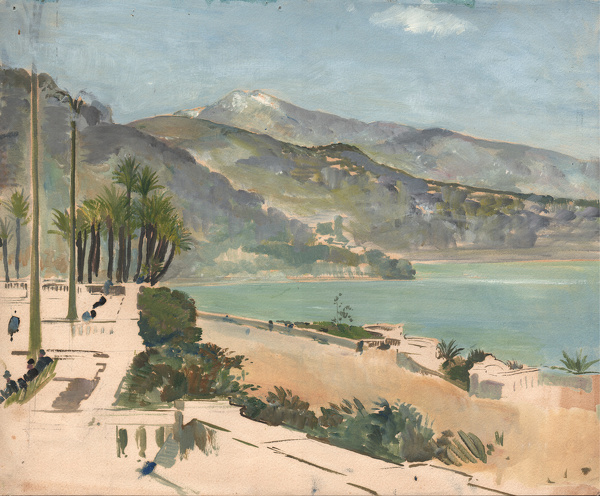Artist Charles Cundall: From the Terrace, Monte Carlo, 1956