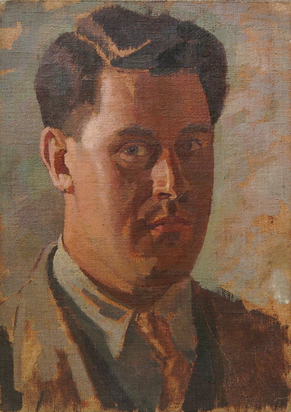 Artist Percy Horton: Self Portrait - c.1925
