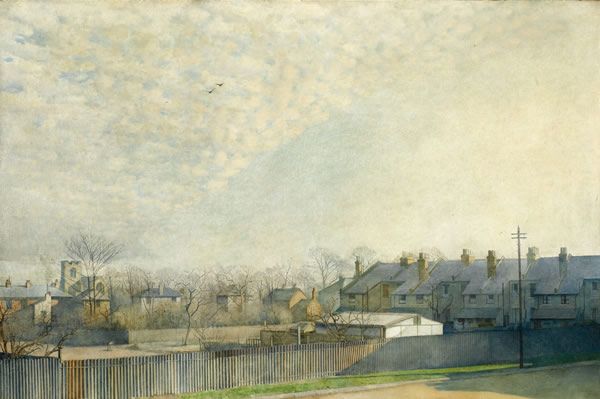 Artist Harry Bush (1883-1957): Spring morning, Merton, 1932