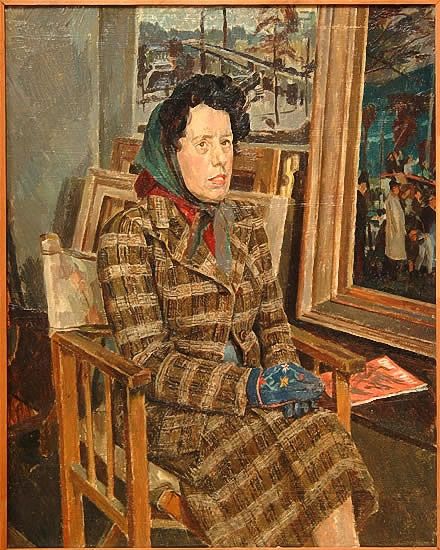 Artist Percy Horton (1897-1970): The artists mother in his studio, circa 1947