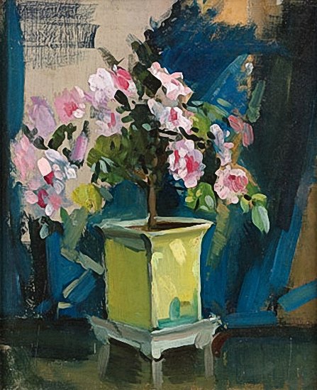 Artist Sunderland Rollison (1872-1950): Camellia, mid 1920s